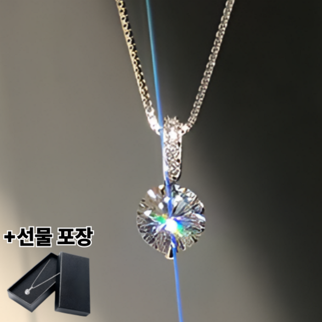 다예품 알러지 변색 없는 모이사나이트 실버 목걸이 데일리 여성목걸이