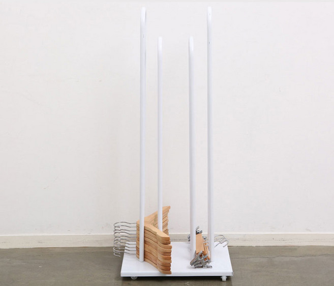 자체브랜드 ZP 고급 옷걸이 정리대 3종, 화이트, 1개