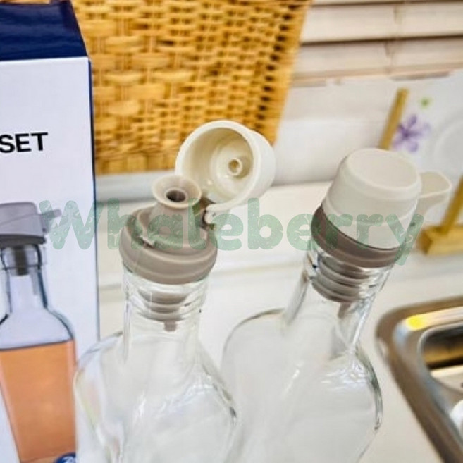 사각 오일소스병 500ml 2개입 양념병 양념 소스용기 오일공병 들기름병 간장병