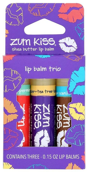 줌 키스 립밥 4.25g 3개입 Zum Kiss Lip Balm Trio 1 EA, - - 쿠팡