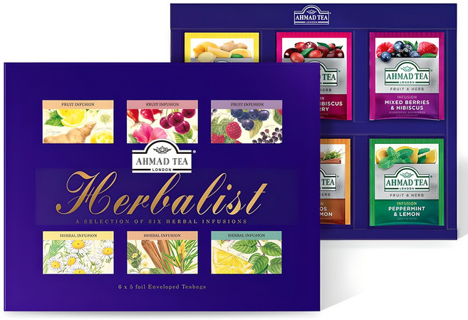 아마드티 허브 셀렉션 선물세트, 허브차 6종, 1세트