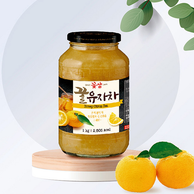 꽃샘 꿀유자차, 유자차, 1kg, 1개, 1kg, 1개입