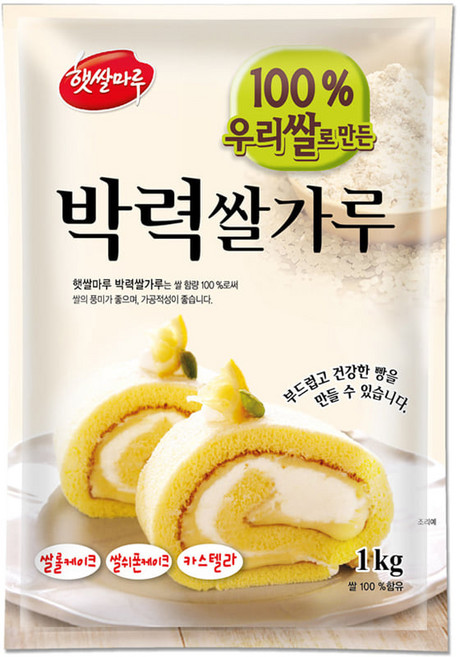 대두식품 박력쌀가루, 1kg, 4개