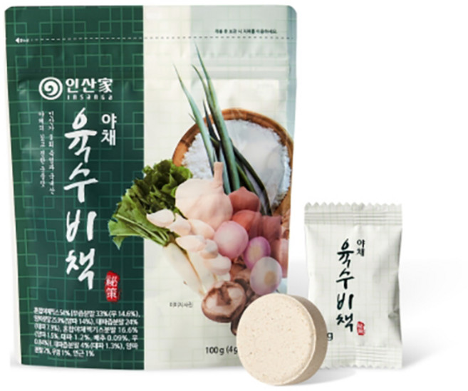 인산가 죽염 야채 육수비책 4g 25개 국물 육수 코인