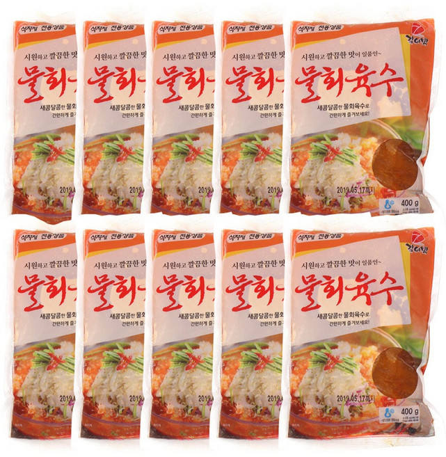 김이박 물회육수 400gX10봉, 400g, 10개