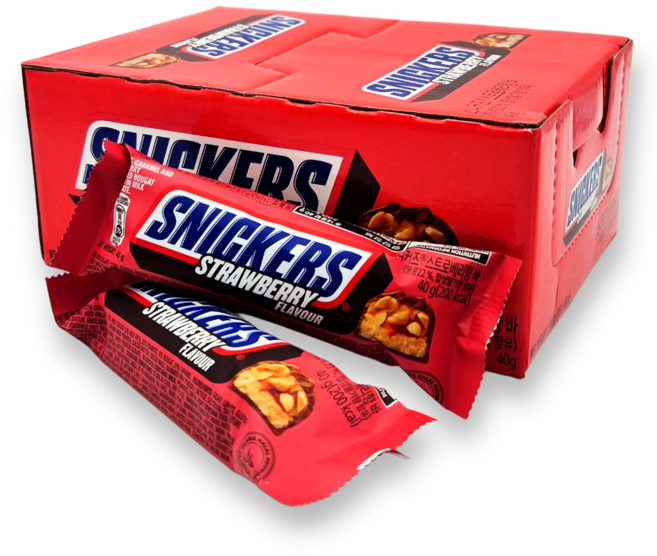 스니커즈 스트로베리향 바 15p, 600g, 2개