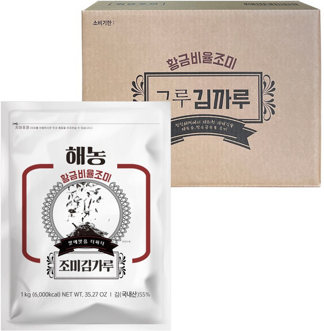 해농 황금비율 조미 김가루, 1kg, 6개