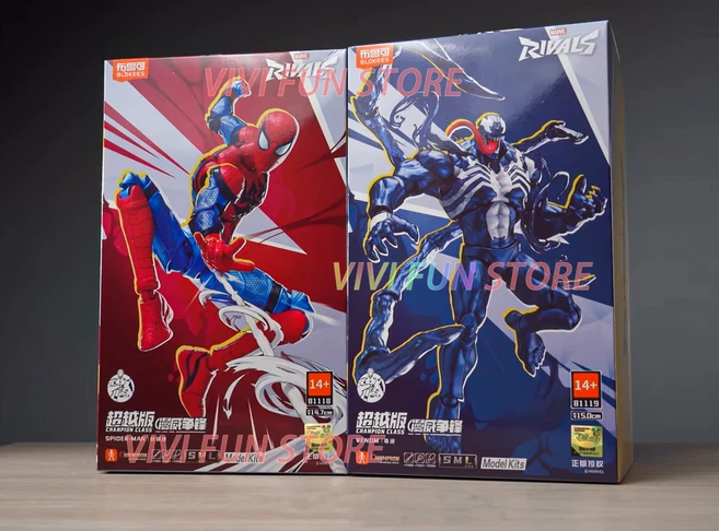 재고 있음 오리지널 마블 라이벌즈 챔피언 클래스 스파이더맨 베놈 조립형 가동 모델 장난감 데드풀 울버린, 03 AB