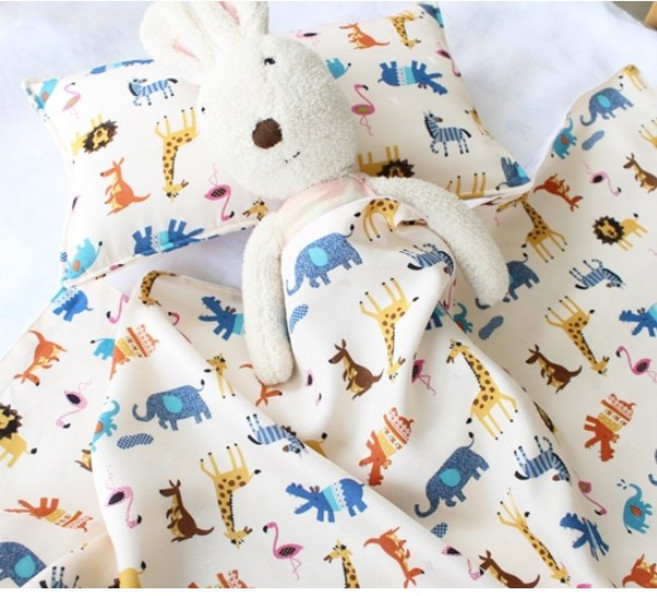 국내제조 핸드메이드 아기 유아 여름 이불 시원한 풍기인견 겹이불, 1개, 애니멀M