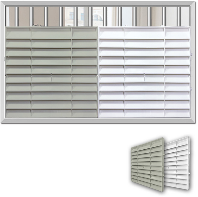 창문 방범창 가리개 특가할인 / 통풍 블라인드 창문 가림막 햇빛차단 사생활보호, 04_방범창블라인드 그레이(1+1)