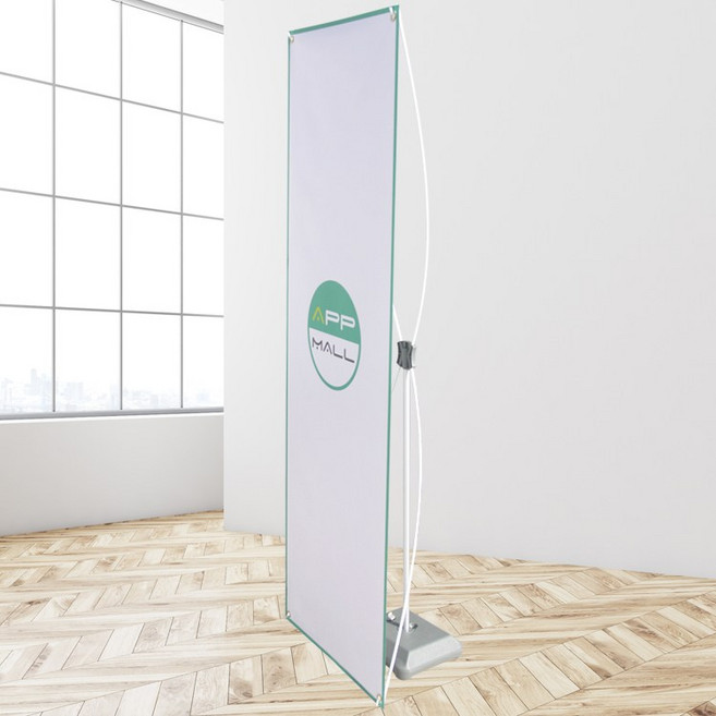 [에이피피몰] X배너거치대 배리어블 스플릿 프라임 베이비 실내 실외, 1개