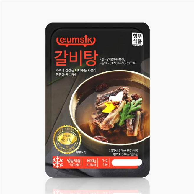 청우 이음식 갈비탕, 10개, 600g