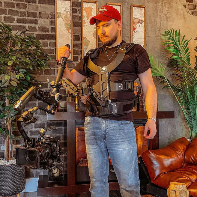 카메라조끼 촬영장비 허리 거치대 넥스트랩 전문가 짐벌, 1개, THANOS-SE