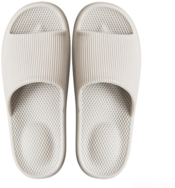 인사이드리빙 발편한 푹신한 편안한 쿠션 층간소음 실내 거실 실내용 슬리퍼 실내화, 남성용그레이, 1개