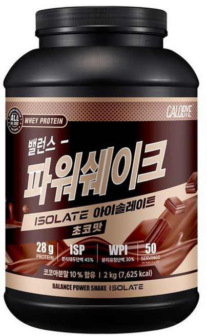 밸런스 파워쉐이크 아이솔레이트 초코맛 프로틴 단백질, 1개, 2kg