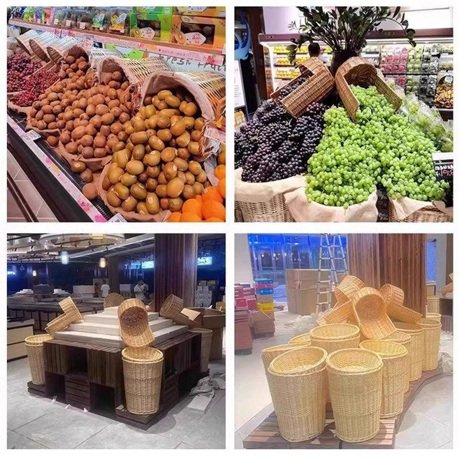 슈퍼마켓 과일 야채 스탠드 바구니 다용도 바스켓 업소용 쇼케이스, 윌로우 小 Teng Kuang