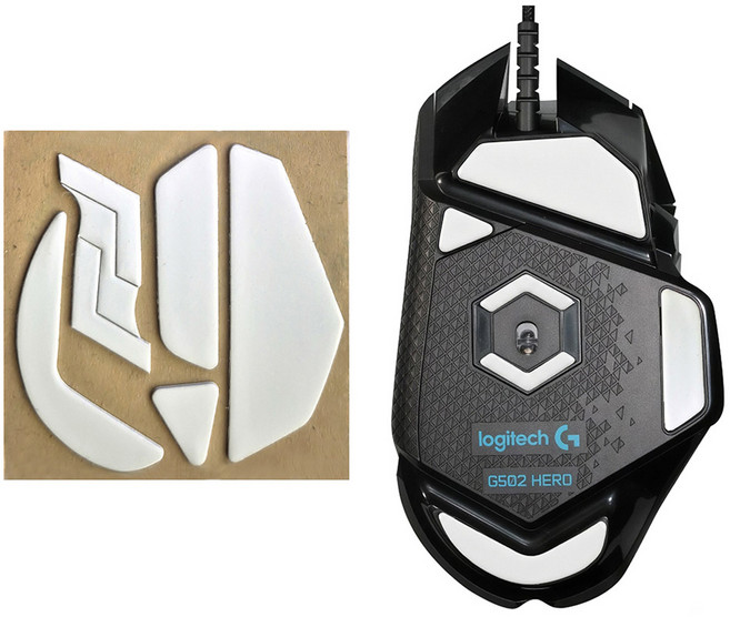 로지텍 마우스피트 호환 G102 G304 G703 G PRO 지슈라 MX 마스터 애니웨어, 화이트, 로지텍 G502 유선/HERO