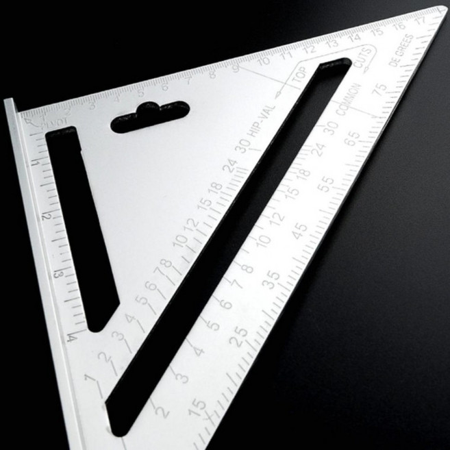 알루미늄 목공 직각 목공용 직각 알루미늄각자 삼각자, 1개