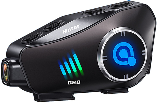 헬멧 블루투스 헤드셋 카메라형 블랙박스 고화질 카메라 방수방진 CVC 노이즈캔슬링 강력한 항속력+32G SD카드, 블랙, Q28