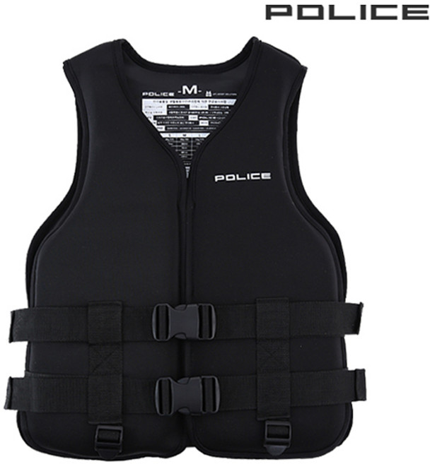 유아 키즈 어린이 아동용 성인용 초등학생 가족용 여아용 남아용 구명조끼 부력자켓 구명복, 폴리스구명 블랙-S