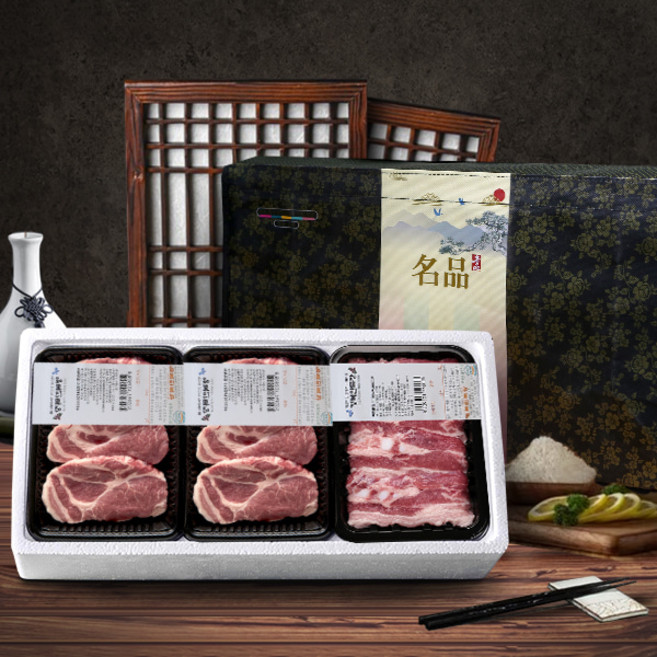 [행복한목장] 무항생제 한돈 2호목살500gx2팩 삼겹살500g, 2개