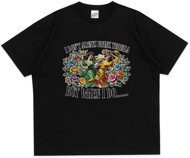 빈티지 프린팅 루즈핏 여성용 반팔티셔츠