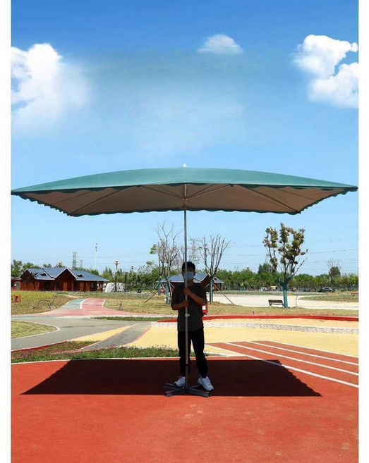 직사각 파라솔 옥상 2000mmx3000mmm 정원용 편의점 테라스 해변, 1 사산포 블루 3 곱하기 2미터