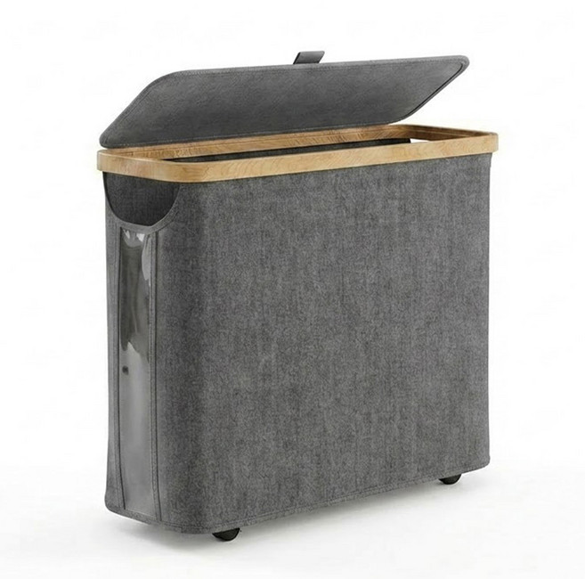 픽커스 틈새 수납함 얇은 정리함, 그레이