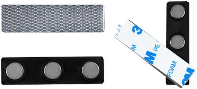 강력한 네오디움 명찰자석 우레탄창 고정 부품 2구자석 3구자석 10개입, 02.강력한 네오디움 명찰자석 3구자석 10개입