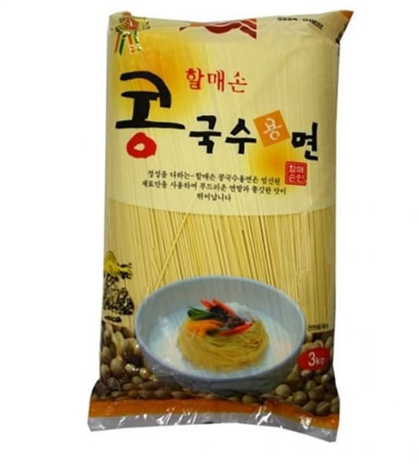 식자재 할매손콩국수용면3kg, 본상품, 3kg