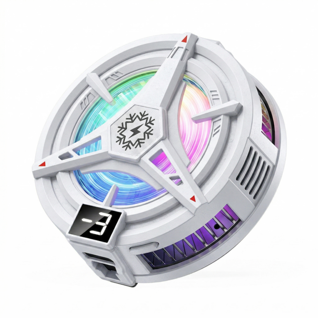 RYZO 스마트폰 쿨링 클립형 마그네틱 핸드폰 쿨러 냉각기 반도체 냉각 기술, 1개, 하얀색