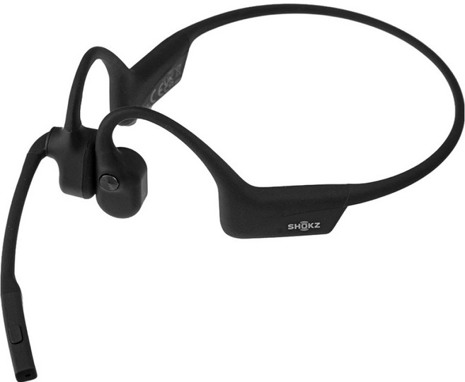 국내 정품 단독 세트 샥즈 오픈컴2 C타입 버전 골전도 블루투스 이어폰 OpenComm2 Tybe-C C120, BLACK