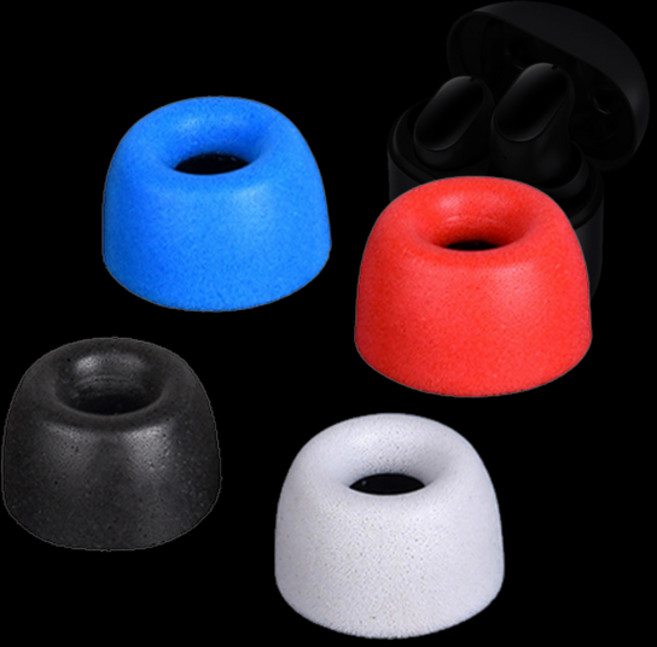 샤오미 레드미 버즈 3 프로 TWS 팁 메모리 폼 이어팁 레드미 에어닷 3 프로 이어팁 소음 감소 이어캡 6 개, [04] Gray, 1.Red - S-3Pairs