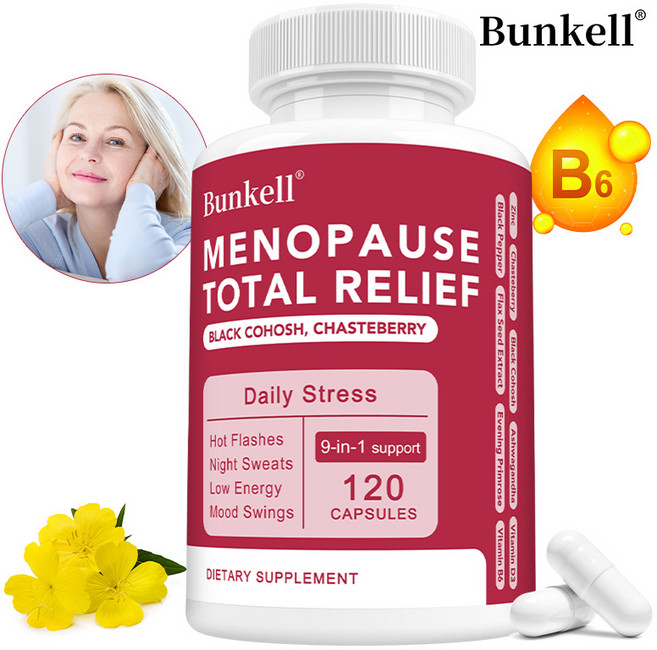 여성 갱년기 영양제 조열도한 완화 흑승마 생딸기 달맞이꽃 함유 호르몬 밸런스 정서조절, 1개, 120회분