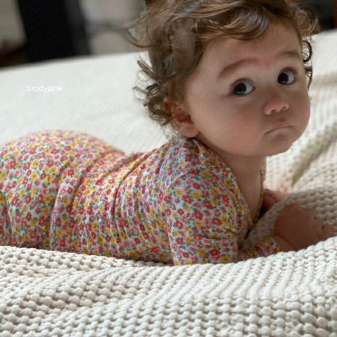 꽃 무늬 실내복 세트 아기 옷 유아 내의 여아 잠옷 플라워 내복 꽃무늬 파자마