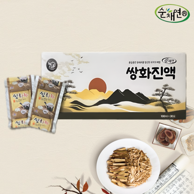 고려한방식품 제천 쌍화차 진액 쌍화진액 1박스 100ml x 30포, 30개입