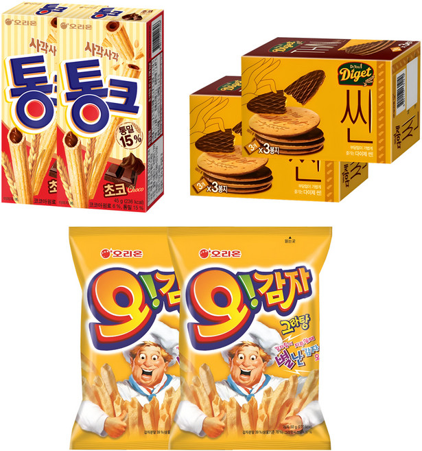 오리온 오!감자그라탕 통크 다이제씬, 2세트, 179g