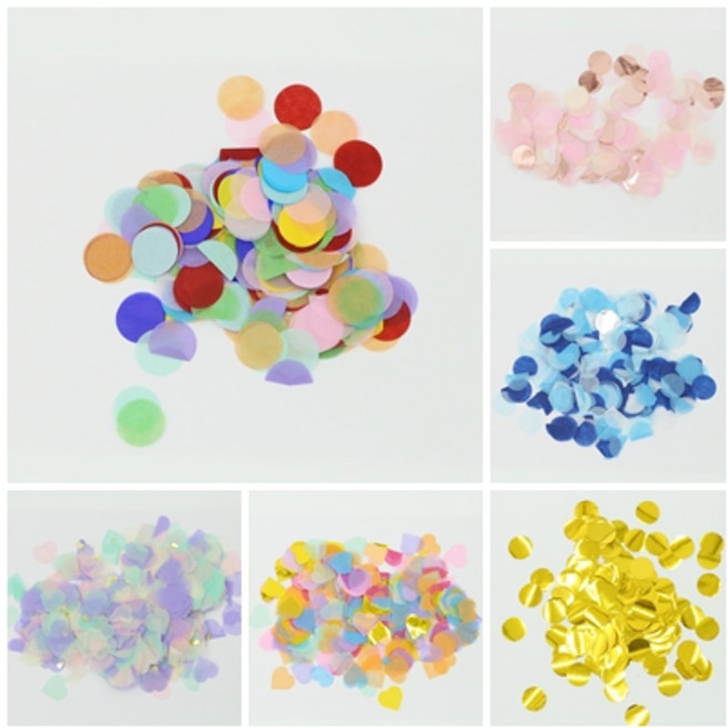 파티지엥 콘페티 컨페티 종이 결혼식 꽃가루 조화 장미 꽃잎, (컨)2.레인보우2-30g