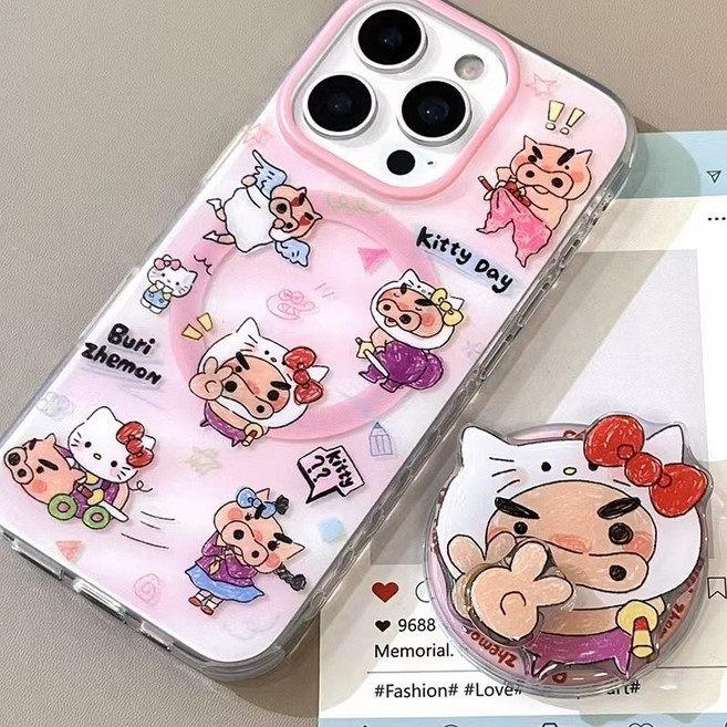 부리부리대마왕 짱구 아이폰 갤럭시 시리즈 낙하방지 핸드폰케이스