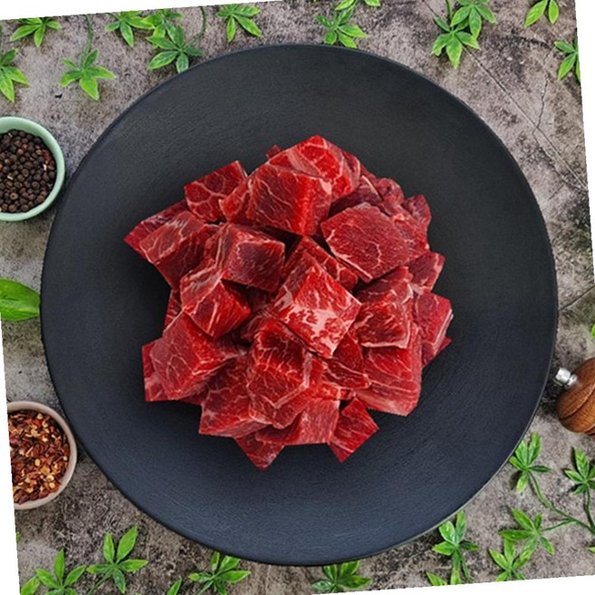 VGD 미국산 냉동 부채살 2cm 찹스테이크 2kg 소고기 구이, 1개