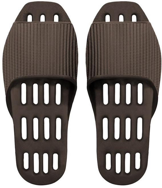 까발로 남녀공용 EVA 미끄럼방지 물빠짐 욕실화 실내화 슬리퍼 CA009, 1개, 초코