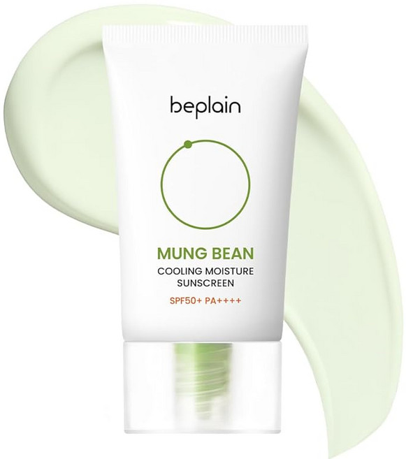 일본 공식 비플레인 beplain 녹두 쿨링 자외선 차단제 50ml SPF50+ PA++++, 1개, 1g