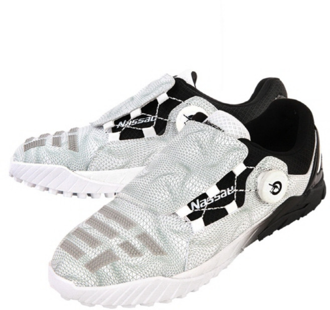 끼리 낫소 Dial 퀵 다이얼 원터치 족구화 화이트 안정적 트래핑 뛰어난 접지력