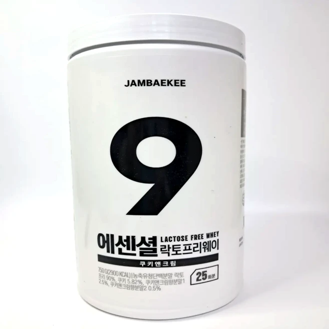 잠백이 에센셜 락토프리 웨이프로틴 파우더 쿠키앤크림맛, 750g, 1개 - 쿠팡