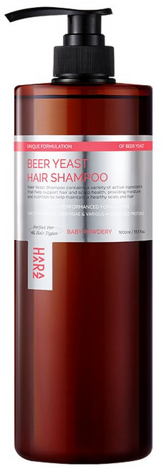 하라즈 맥주효모 샴푸 베이비파우더향 1000g, 1개