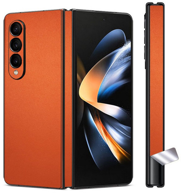 틴다 갤럭시 Z폴드4 보호 필름 스티커 스킨 컬러 후면 fold4, 후면형, 폴드4, 팬텀블랙, 1개