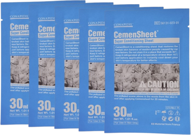 코나피딜 세멘시트 각질케어 블랙헤드 마스크팩 가방 5매입, 1개, 5개입