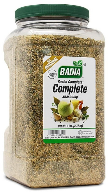 Badia 컴플리트 시즈닝 갈릭 어니언 허브 향신료 블렌드 미국 직배송 2.72kg, 1개