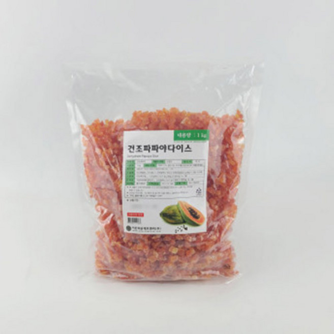 건조파파야다이스 1kg 건열대과일 (대용량), 2개