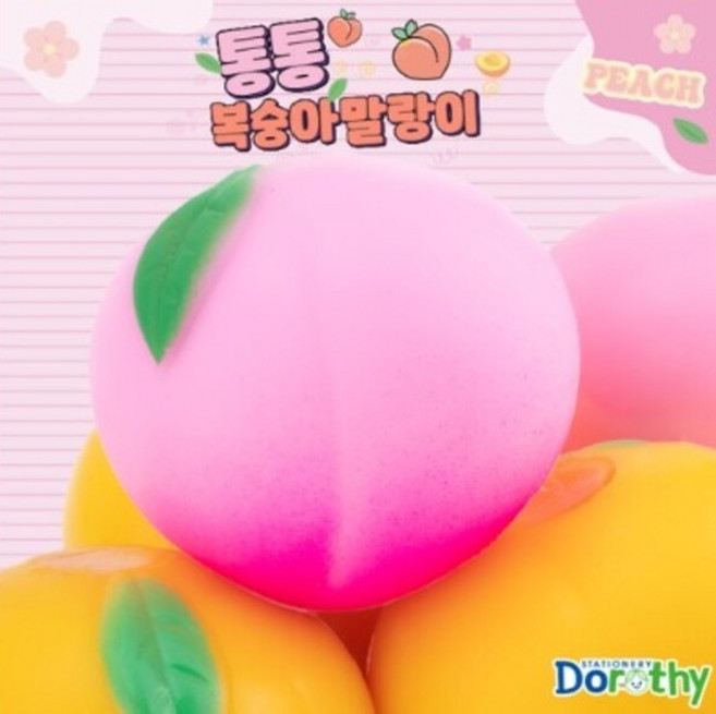 도로시 통통 복숭아 말랑이 1개 색상랜덤 말랑주물럭